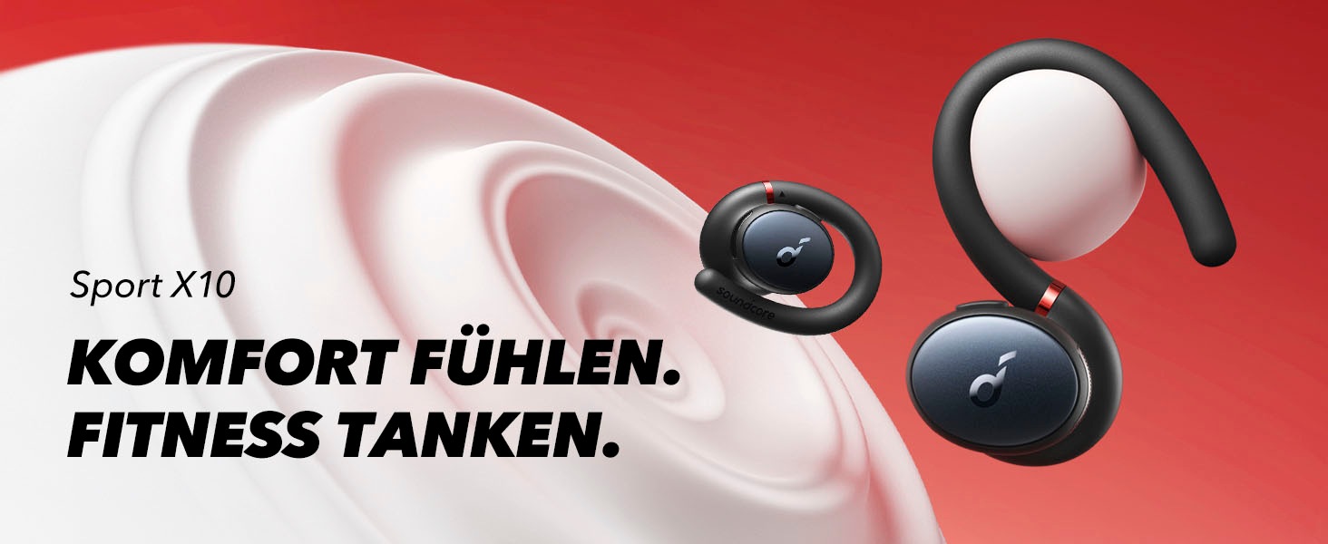 Anker In-Ear-Kopfhörer »Soundcore Sport X10«, Bluetooth, Active Noise Cancelling (ANC)-Sprachsteuerung