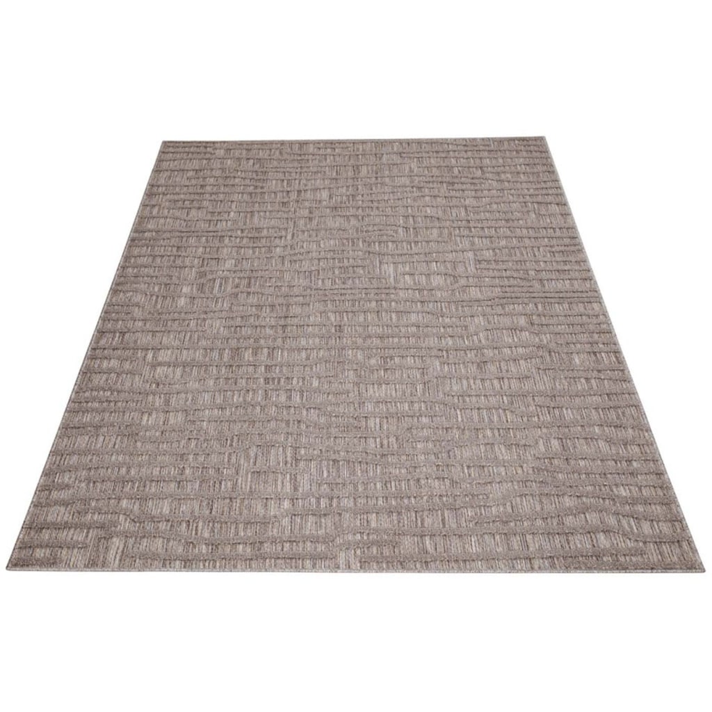 Carpet City Teppich »In-& Outdoorteppich Santorini 450, 3D-Effekt, Gestreift«, rechteckig