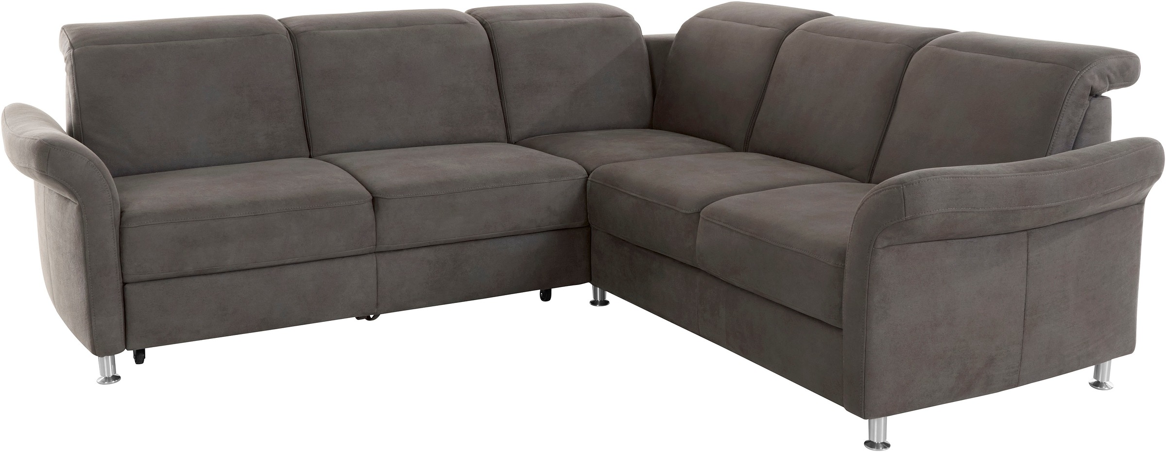 sit&more Ecksofa »Darwin L-Form«, inklusive Federkern, wahlweise mit Kopfteilverstellung, Bettfunktion