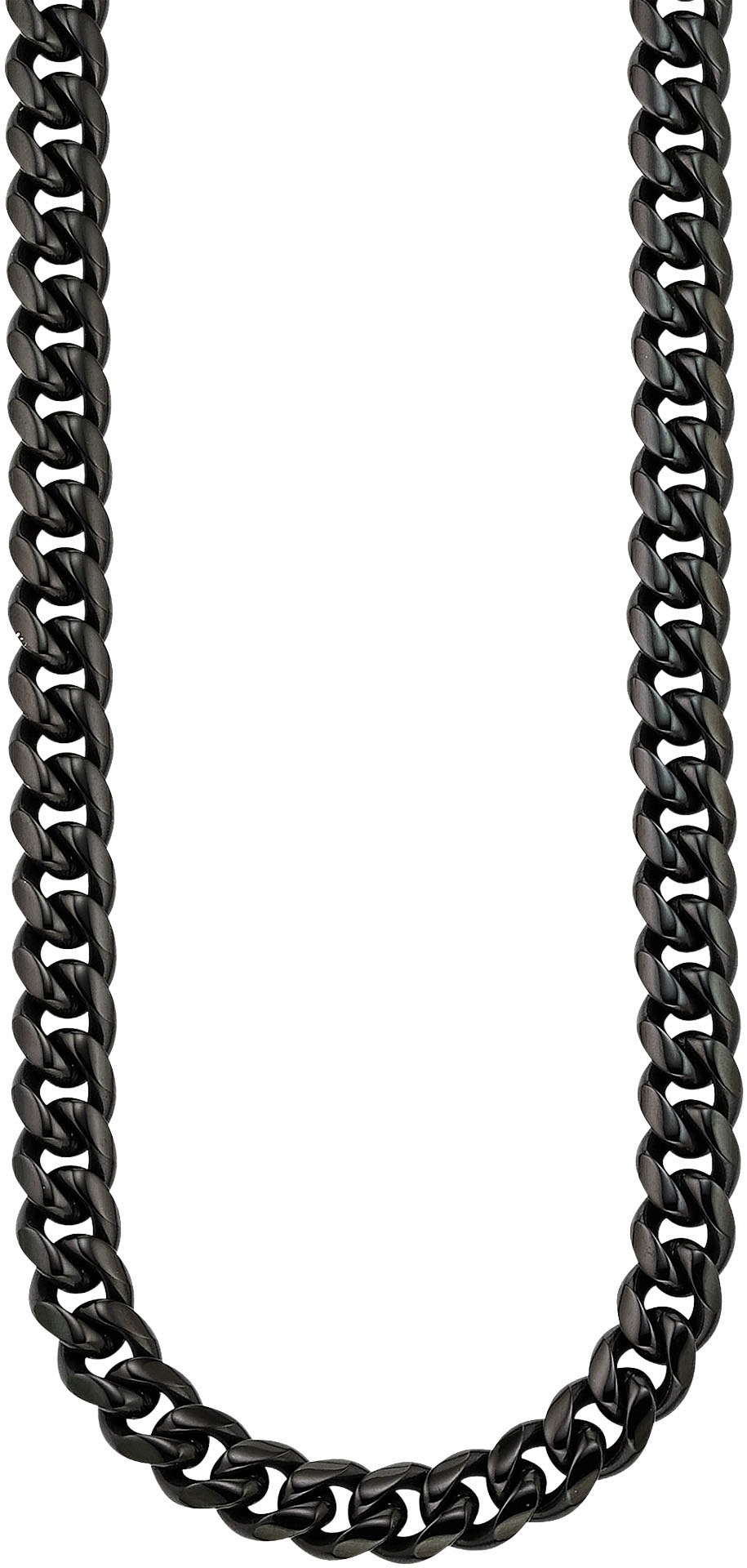 Edelstahlkette Schmuck Geschenk Halsschmuck Halskette schwarz