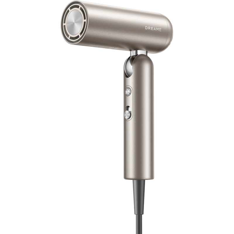 DREAME Haartrockner »Pocket High-Speed Hair Dryer« 1.300 W 2 Aufsätze klappbarer Reiseföhn, 2 Düsen für verschiedene Frisuren Gold Motor mit bis zu...