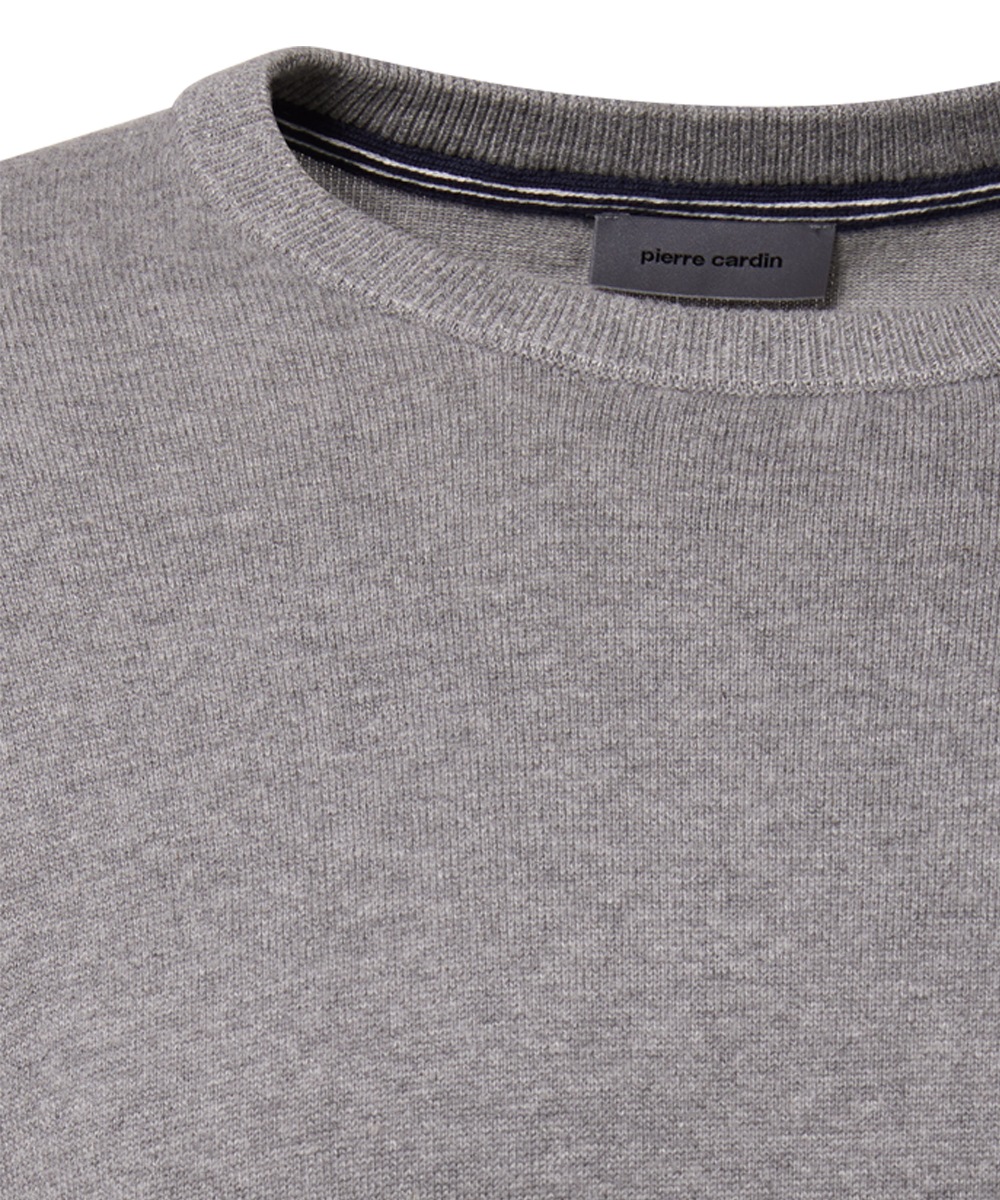 Pierre Cardin Rundhalspullover »Strick RH«, mit Rippbündchen