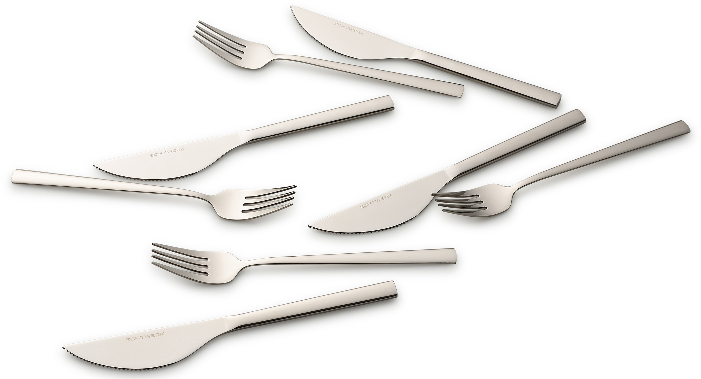 ECHTWERK Besteck-Set »Angelini«, (Set, 8 tlg.), für Pizza, Quiche, Flammkuchen