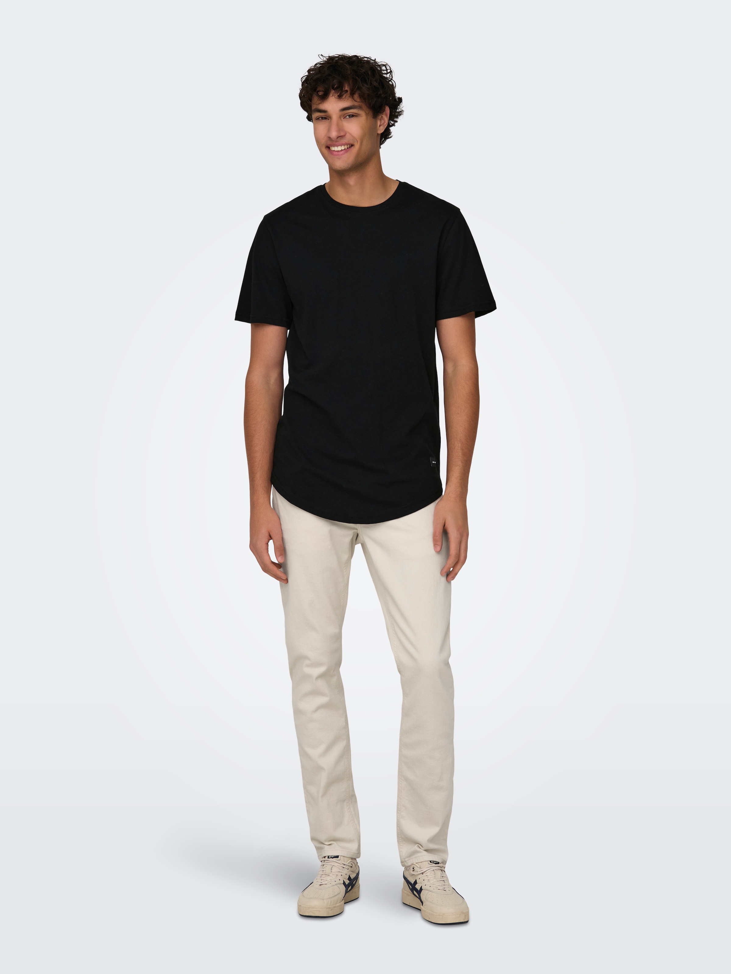 ONLY & SONS Rundhalsshirt »ONSMATT LONGY SS TEE NOOS«