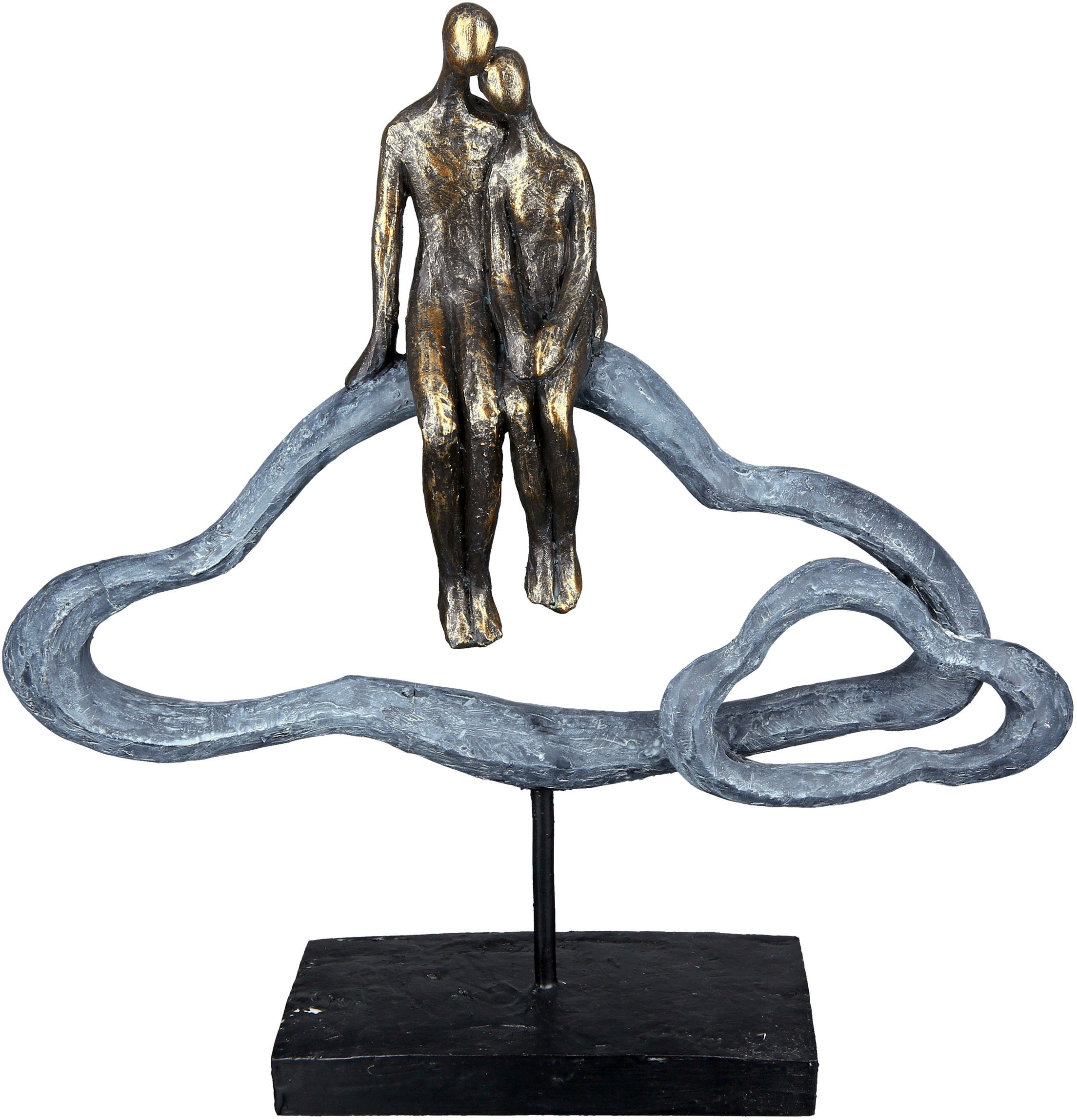 bronzefarben/grau«, bestellen auf Dekofigur Gilde Casablanca »Skulptur grau Rechnung Lovecloud, by