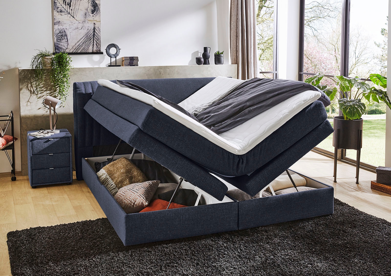 Jockenhöfer Gruppe Boxspringbett Amira, mit Bettkasten und Topper