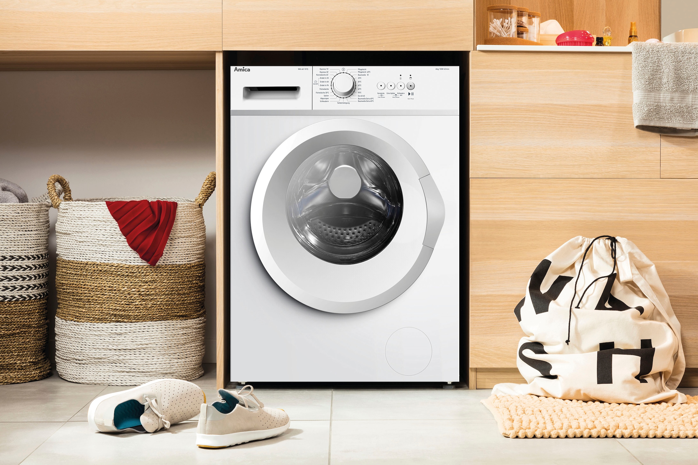 Amica Waschmaschine »WA 461 015«, WA 461 015 W, 6 kg, 1000 U/min auf Raten  kaufen