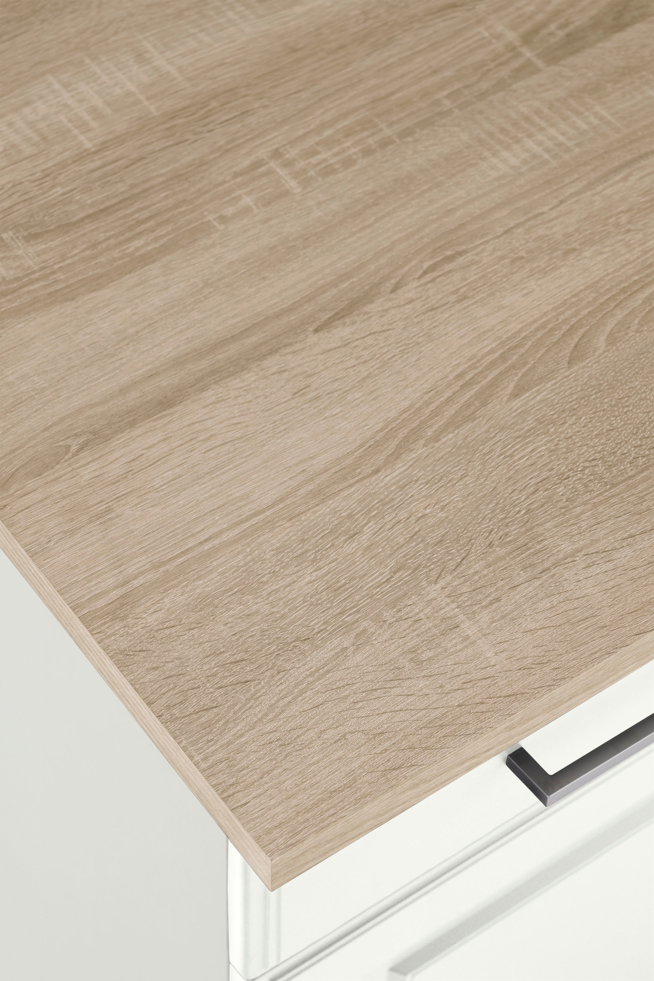 HELD MÖBEL Küchenzeile »Stockholm«, Breite 310 cm, mit hochwertigen MDF Fronten im Landhaus-Stil