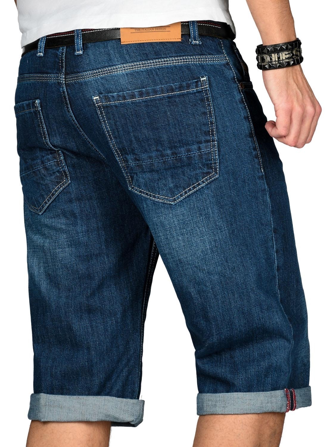3. Bild von Alessandro Salvarini Jeansshorts »ASFilippo«, mit geradem Bein