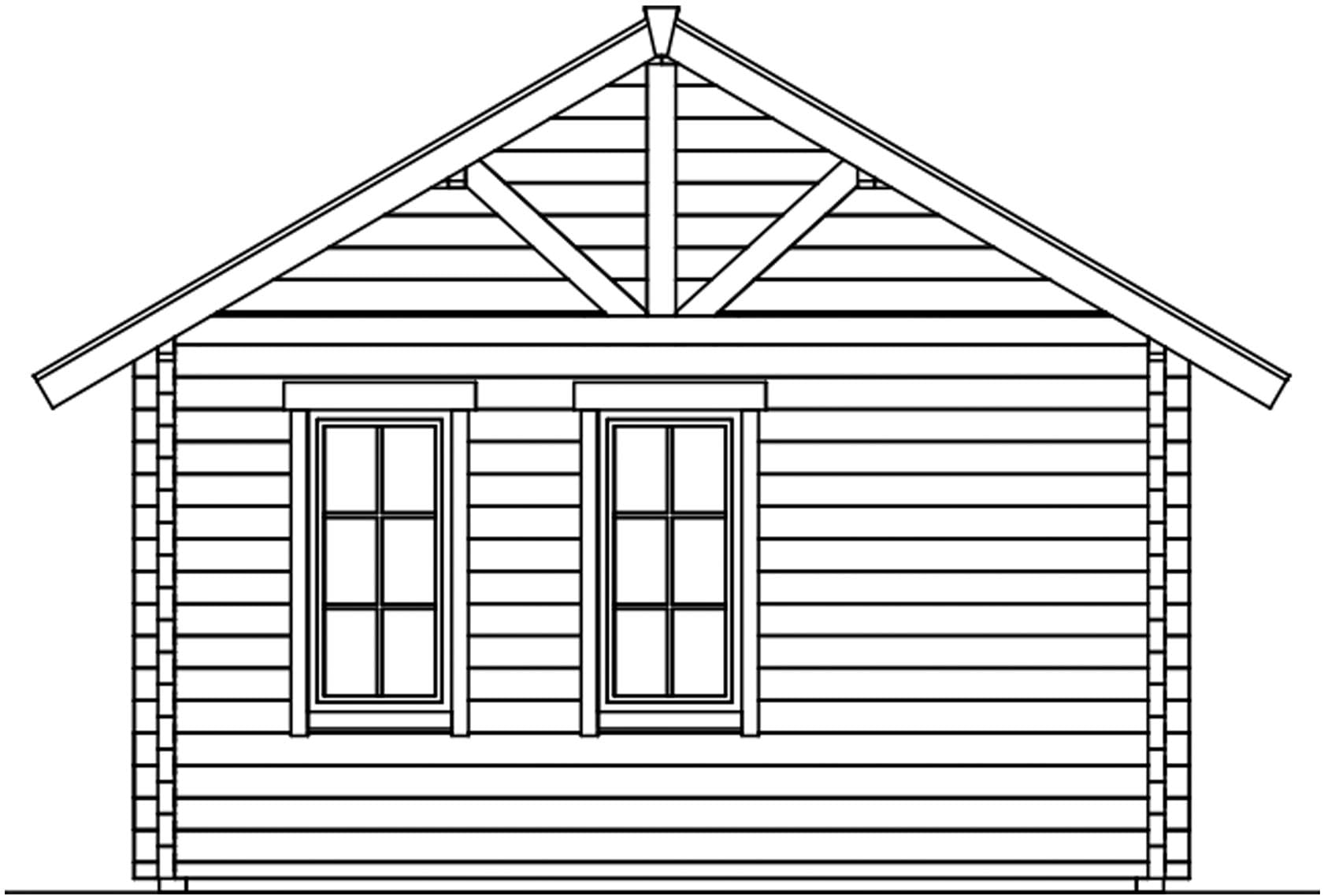 Skanholz Gartenhaus »Toronto 1«, mit 2. Schalung