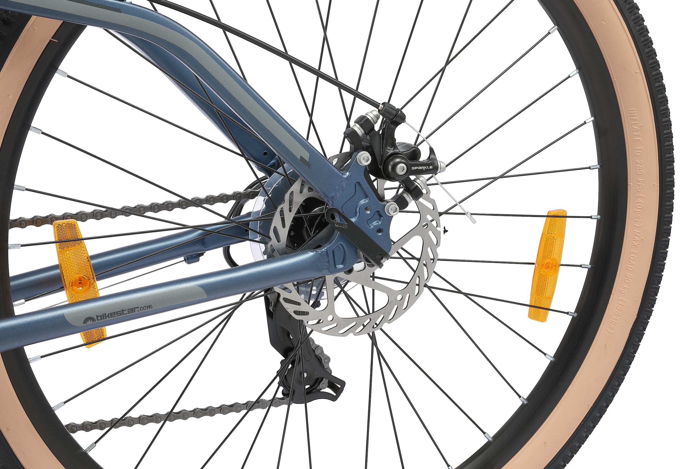 Bikestar Mountainbike 21 Gang Shimano RD-TY300 Schaltwerk Kettenschaltung für Damen und Herren, Kettenschaltung