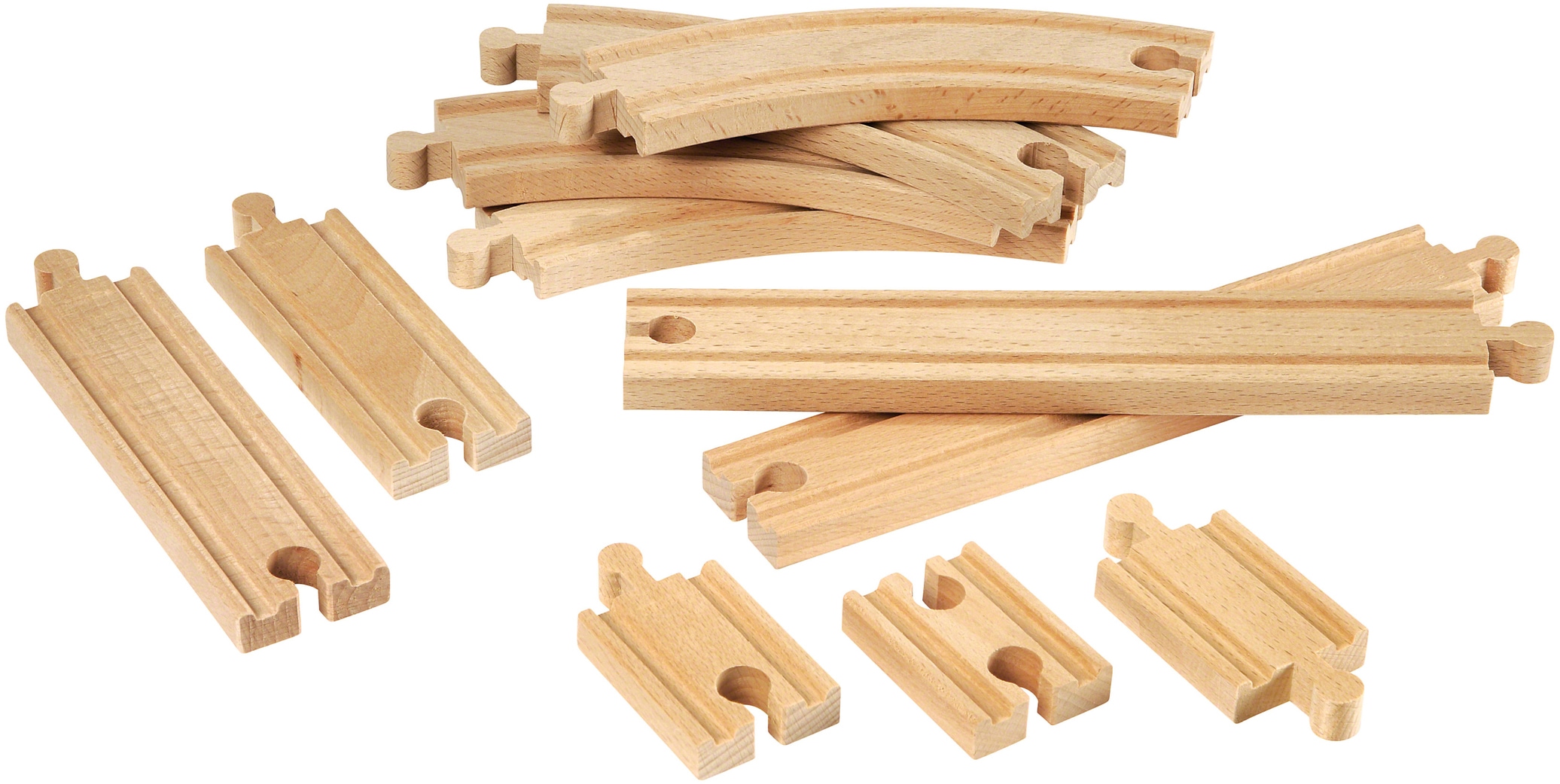 BRIO® Gleise-Set »BRIO® WORLD, Kleines Schienensortiment«, (Set), aus Holz, FSC®- schützt Wald - weltweit