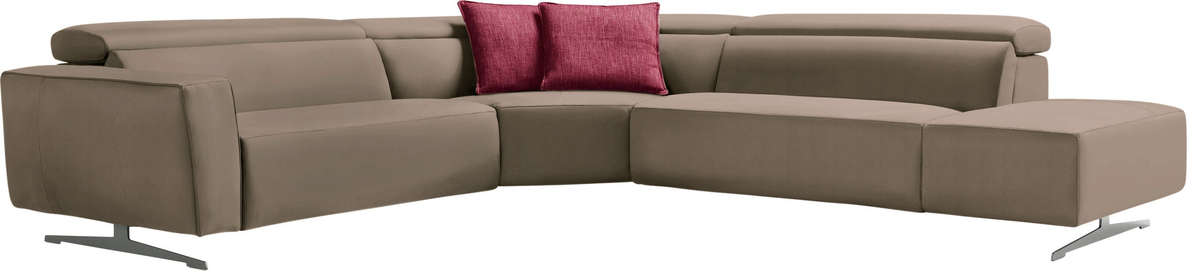 Egoitaliano Ecksofa »Stefanie-e, Designsofa der Extraklasse, bequem mit hoh günstig online kaufen