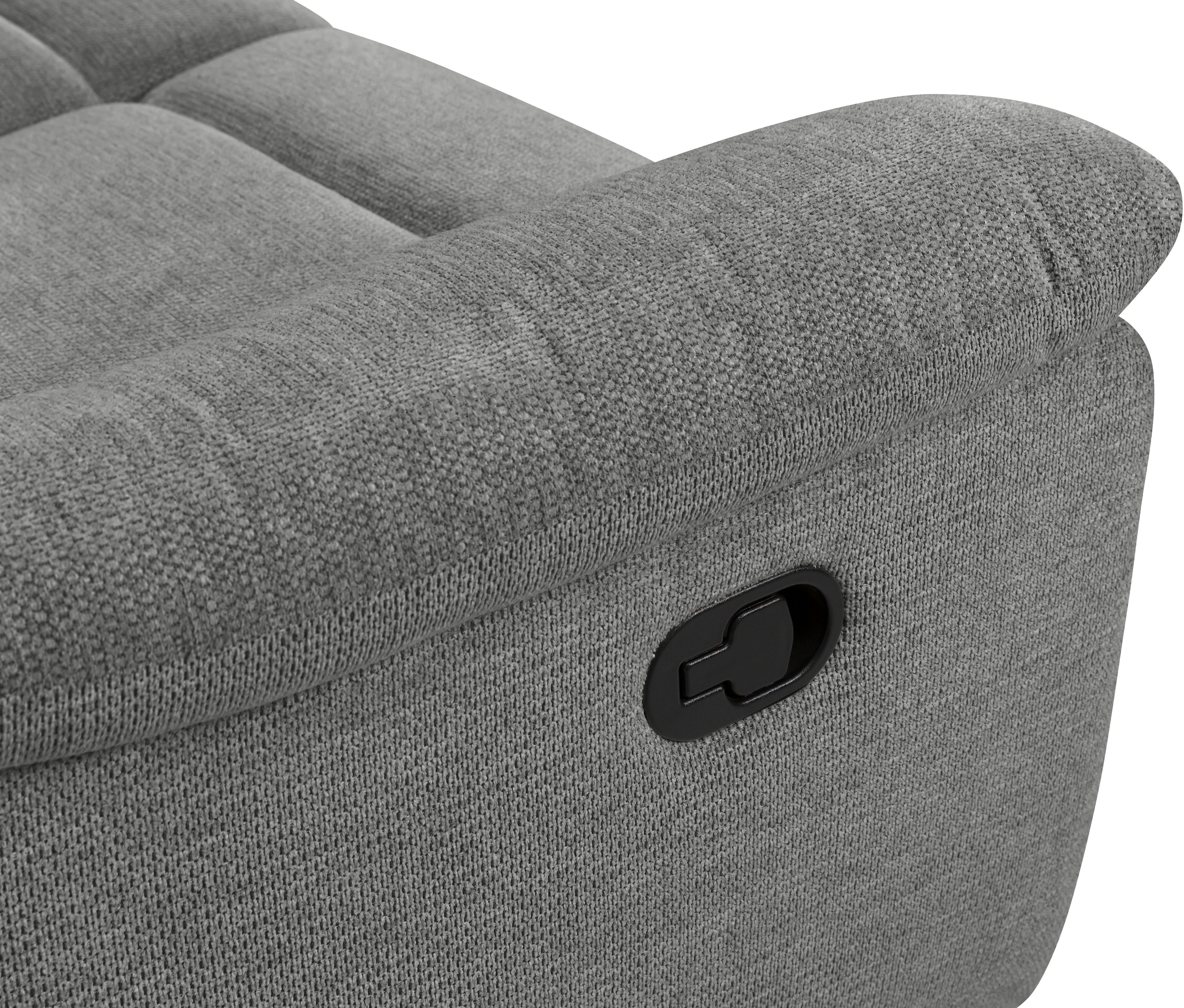 Home affaire 2-Sitzer »ODILON, 2er-Kinosofa, TV-Sessel, Mulitmedia-Sofa, Struktur, USB A/C,«, Relaxfunktion manuell u. elektrisch, Getränkehalter, Staufach