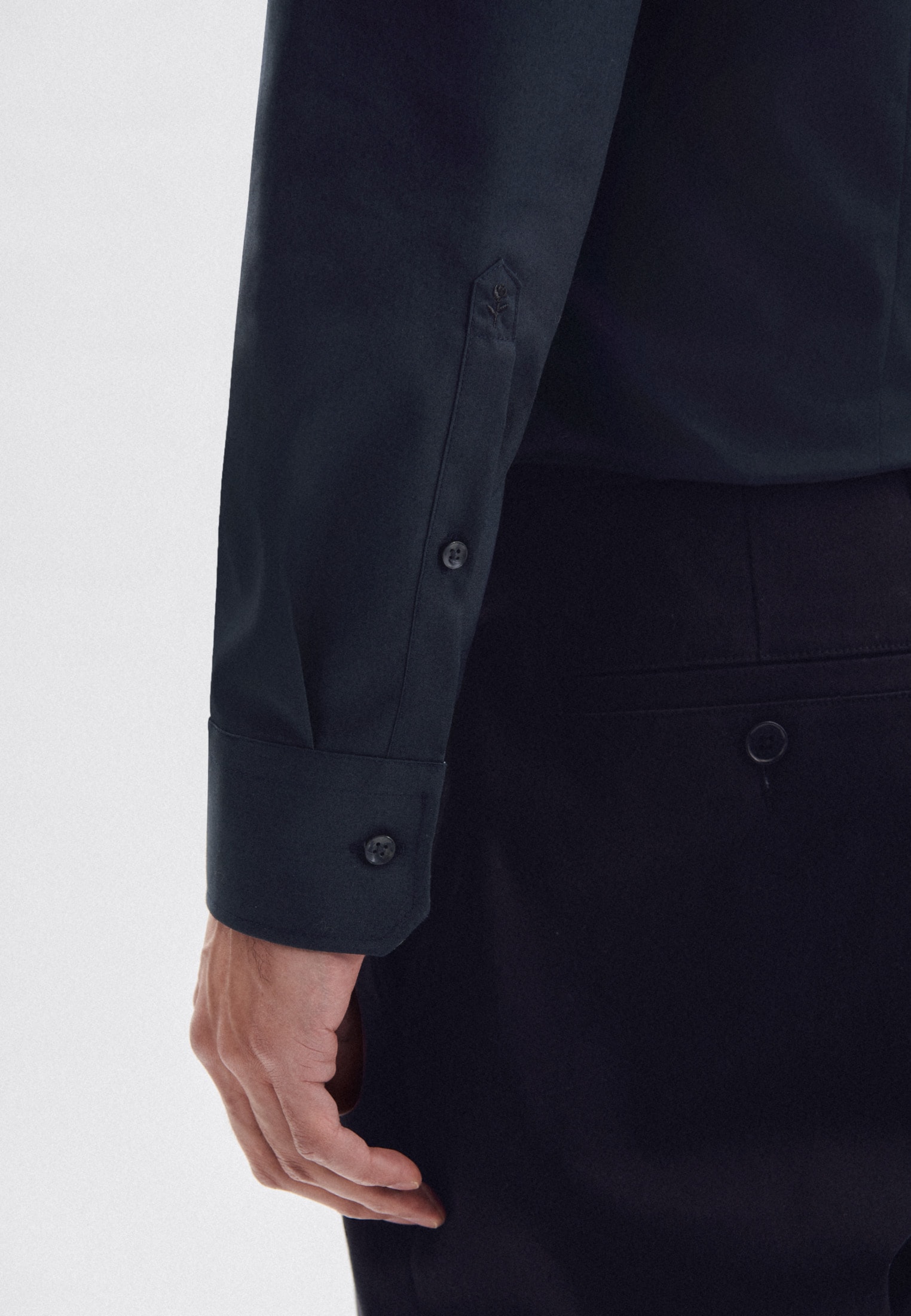 seidensticker Businesshemd »Schwarze Rose« Shaped 1/1 Kentkragen Uni