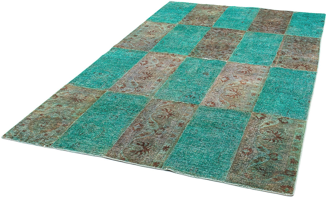 morgenland Wollteppich »Patchwork Patchwork 194 x 146 cm«, rechteckig, 8 mm günstig online kaufen