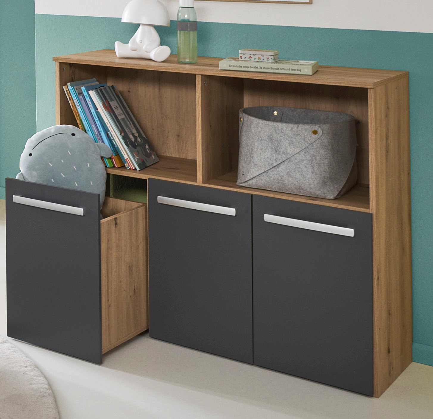 arthur berndt Kinderregal »Alessio« Modernes Spielzeugregal mit 3 geräumige günstig online kaufen