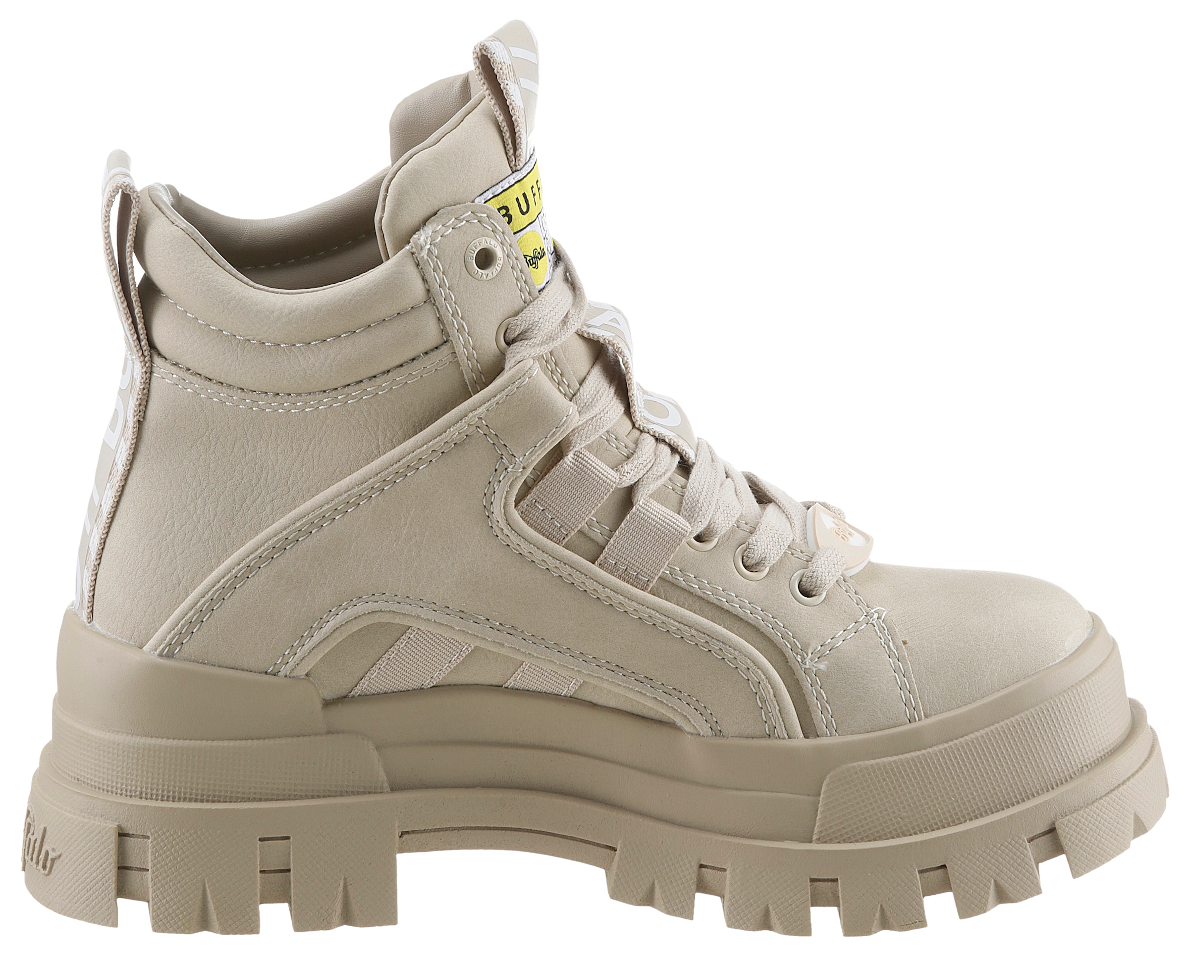 Buffalo Schnürboots »ASPHA NC MID«, Schnürstiefelette, High Top Sneaker mit weicher Schaftrandpolsterung