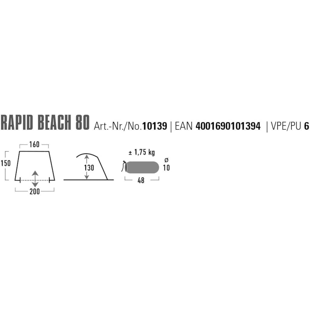 High Peak Strandmuschel »Rapid Beach 80«