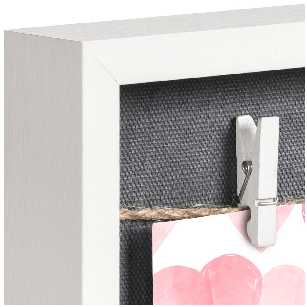 Hama Bilderrahmen »Fotorahmen Muro MDF mit Klammern Weiß Wandgestaltung« FSC-zertifiziert, Klammern, Wanddeko, individuell gestaltbar