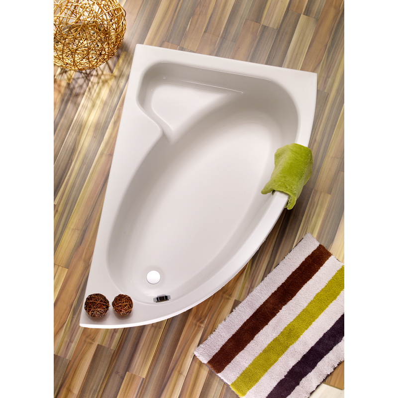 OTTOFOND Badewanne »Salinas« Höhe 58 cm mit Wannenträger und Ablaufgarnitur weiß