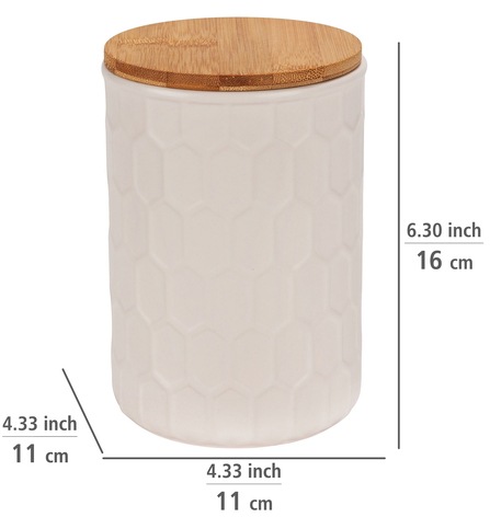WENKO Vorratsdose »Modell Maya«, (1 tlg.), Frischhaltedose für Lebensmittel und Vorräte, luftdichter Deckel