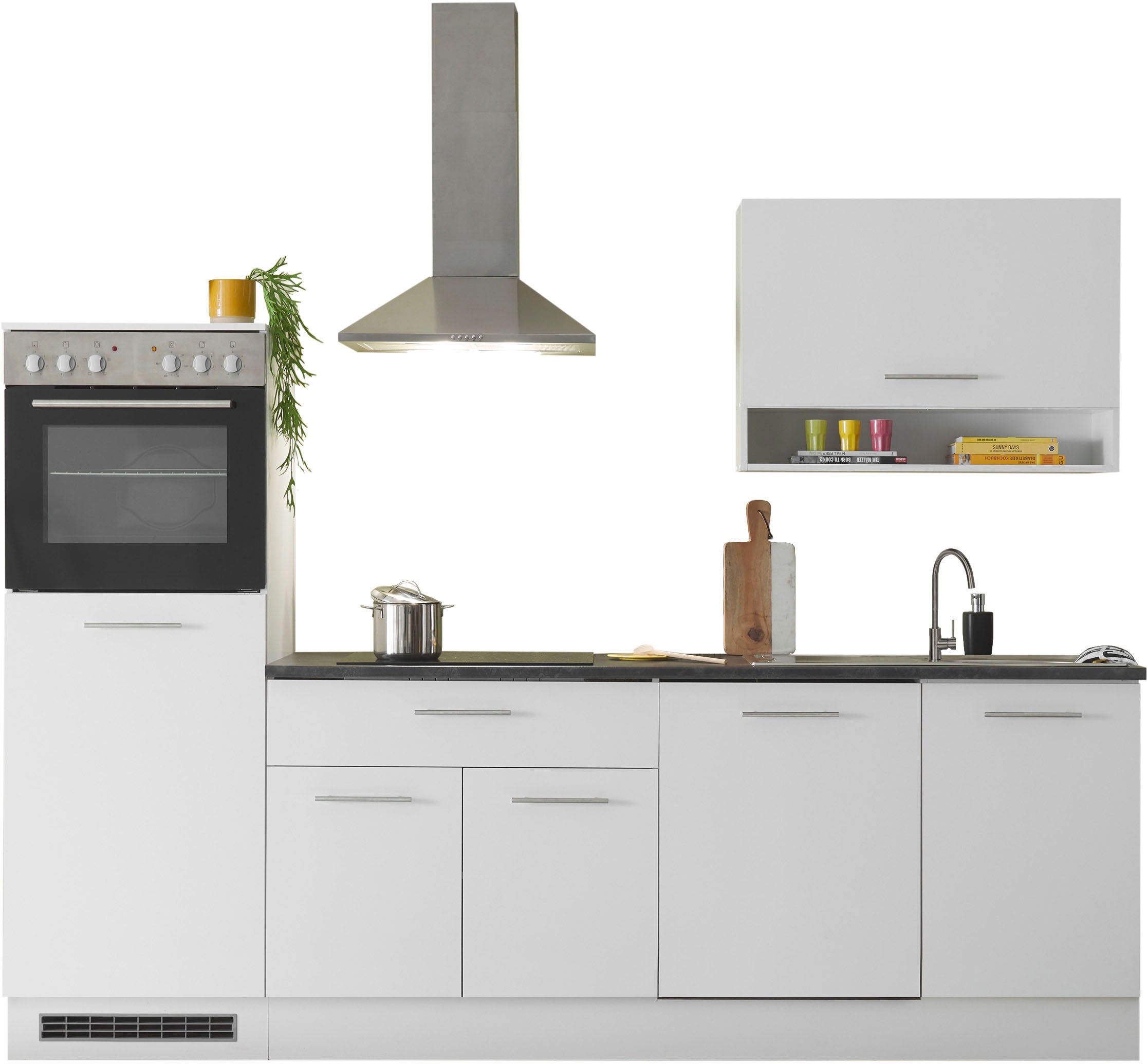 BASIC by Balculina Küchenzeile »Eddi« Breite 260 cm, wahlweise mit E-Geräte günstig online kaufen