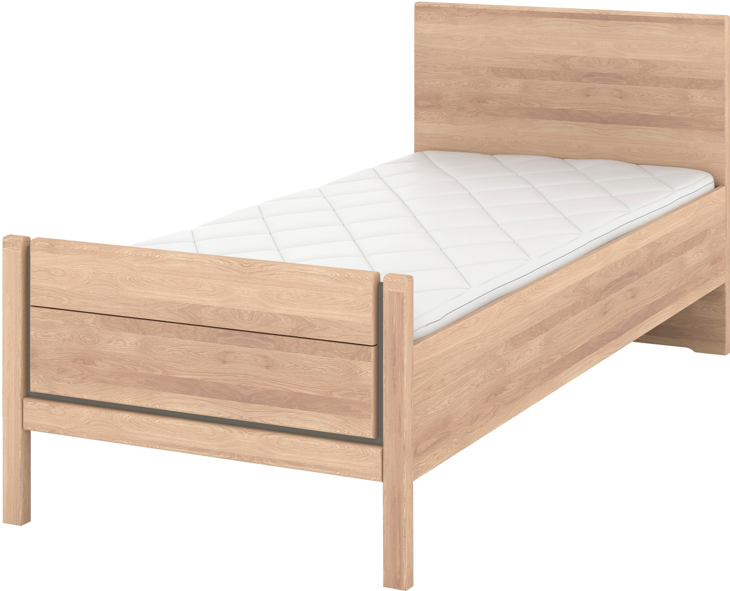 Musterring Holzbett »Sorrent, Bettgestell, Bettrahmen, teilmassiv Eiche«, ( günstig online kaufen