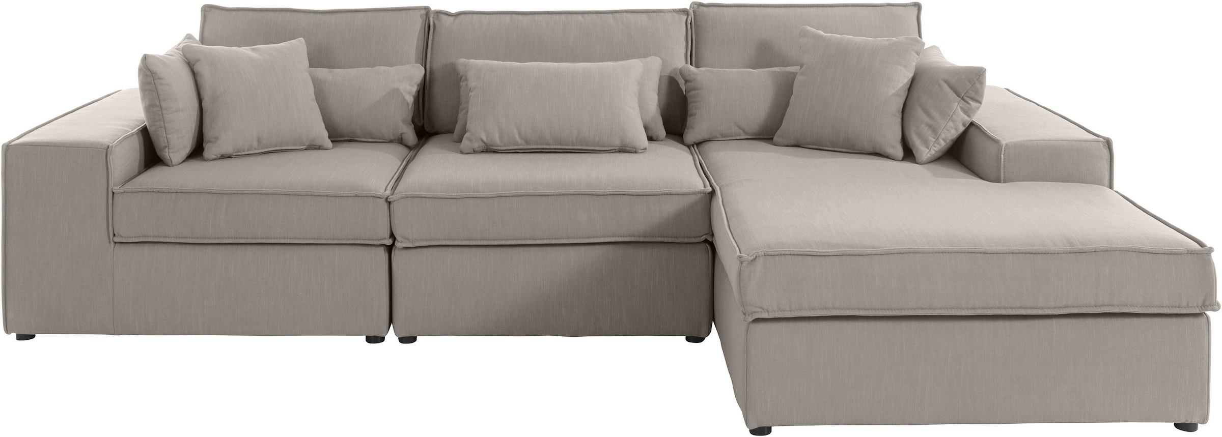 RAUM.ID Ecksofa »Florid L-Form«, 3 Teile, bestehend aus Modulen, viele Bezu günstig online kaufen