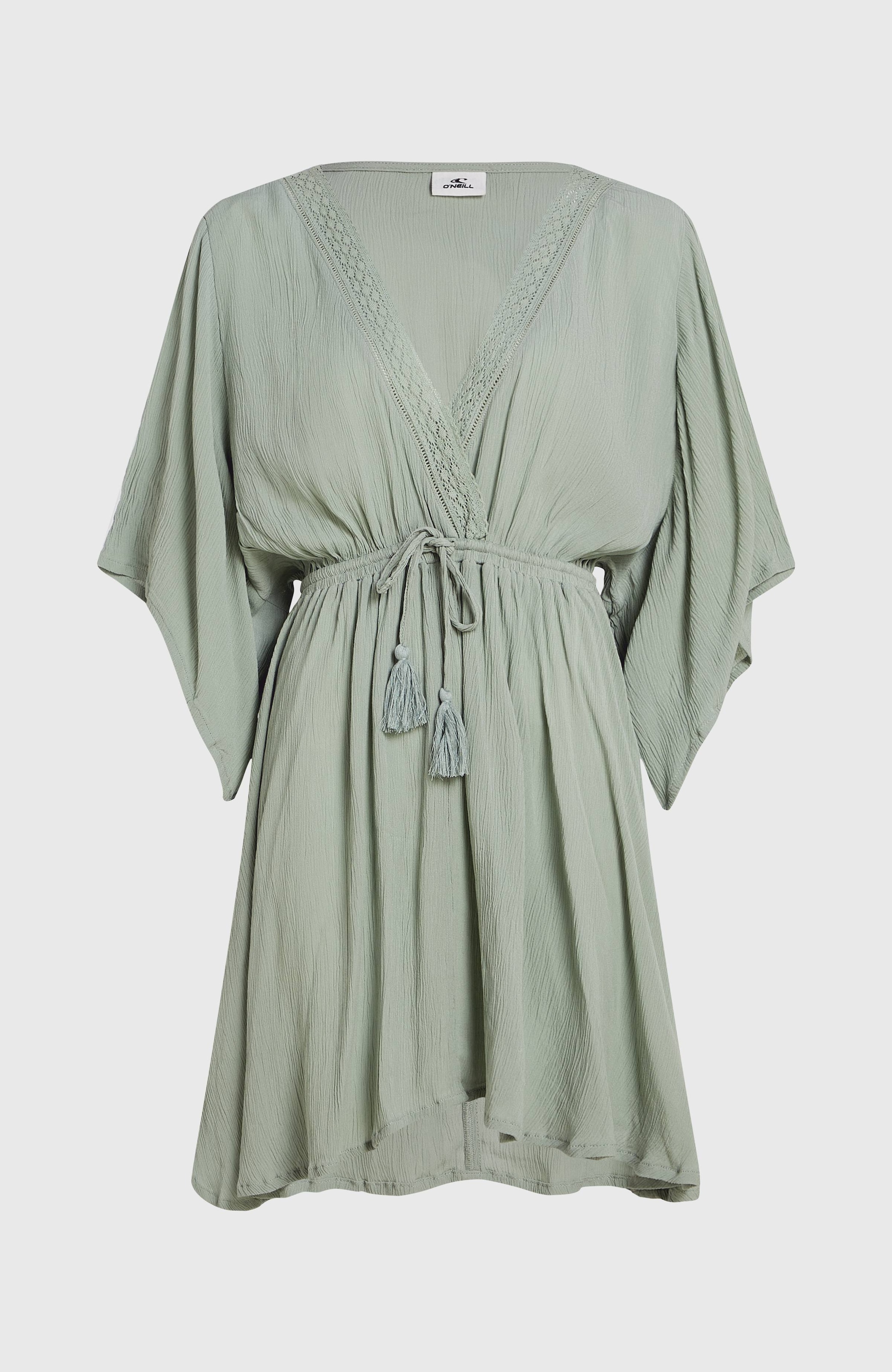 O'Neill Strandkleid »ESSENTIALS TOKEENA COVER UP« mit Spitzendetails am Ausschnitt, locker sitzender Schnitt