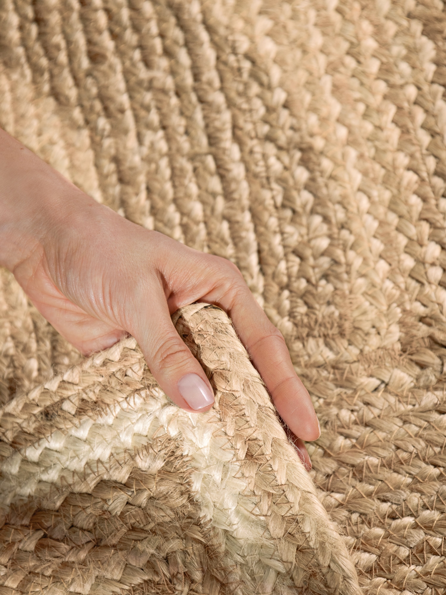 HANSE Home Teppich »Jutta Juteteppich« rechteckig 7 mm Höhe Handgewebt, Jute Naturteppich, Boho, Wohnzimmer, Schlafzimmer