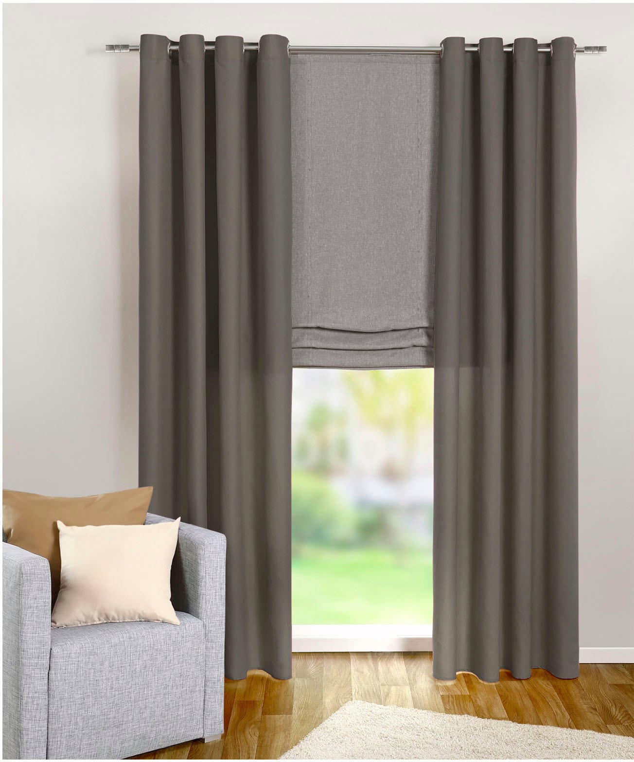 Weckbrodt Vorhang »Vito«, (1 St.), Microvelour, blickdicht, Unifarben, Gard günstig online kaufen