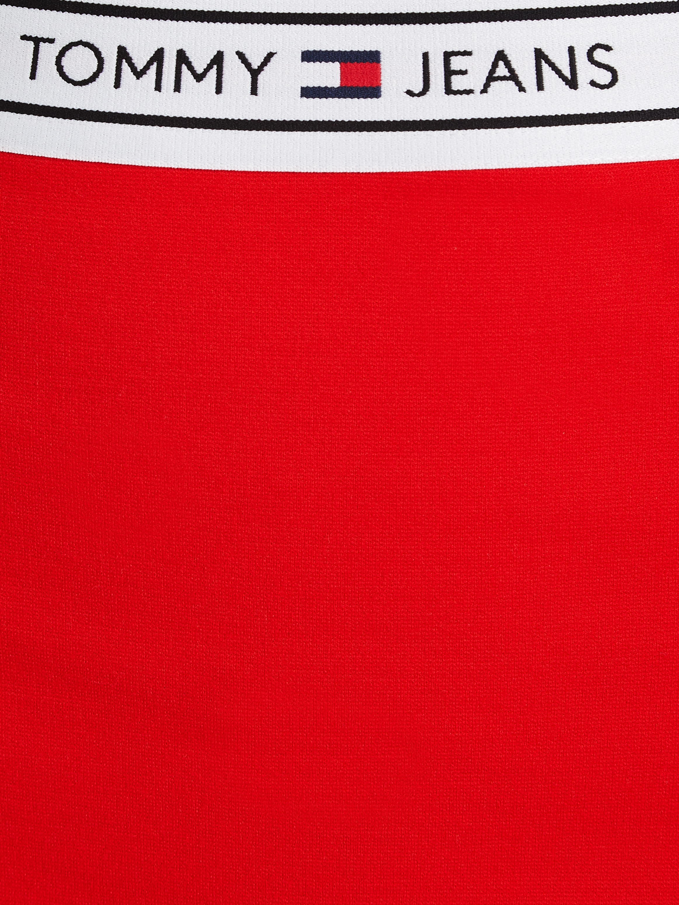 Tommy Jeans Jerseyrock »TJW LOGO TAPING MINI SKIRT« Webrock Mit Tommy Jeans Logo-Elastiktape