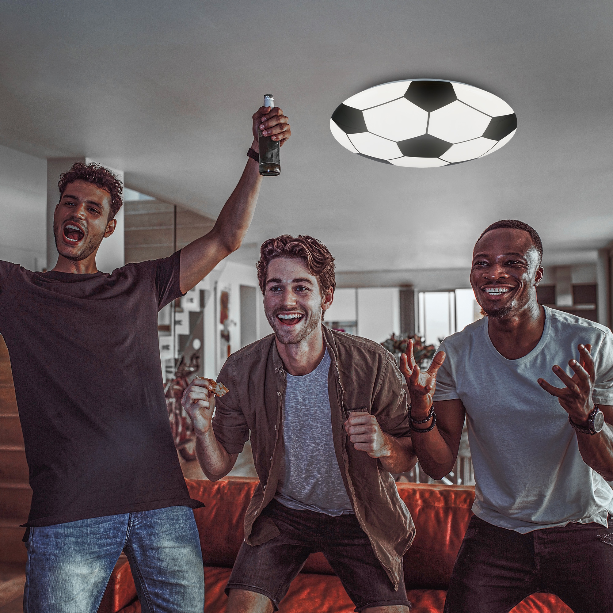 Briloner Leuchten Deckenleuchte »SOCCER«, 12 Watt LED fest verbaut