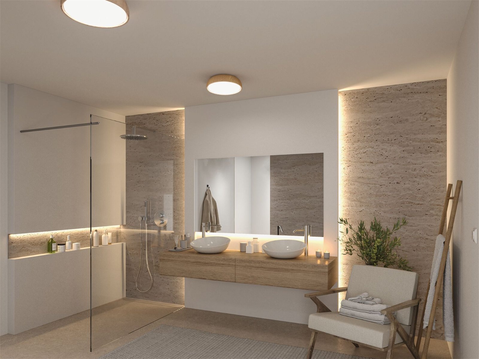 Paulmann LED Deckenleuchte »Selection Bathroom Oka IP44 24W 230V Kunststoff günstig online kaufen