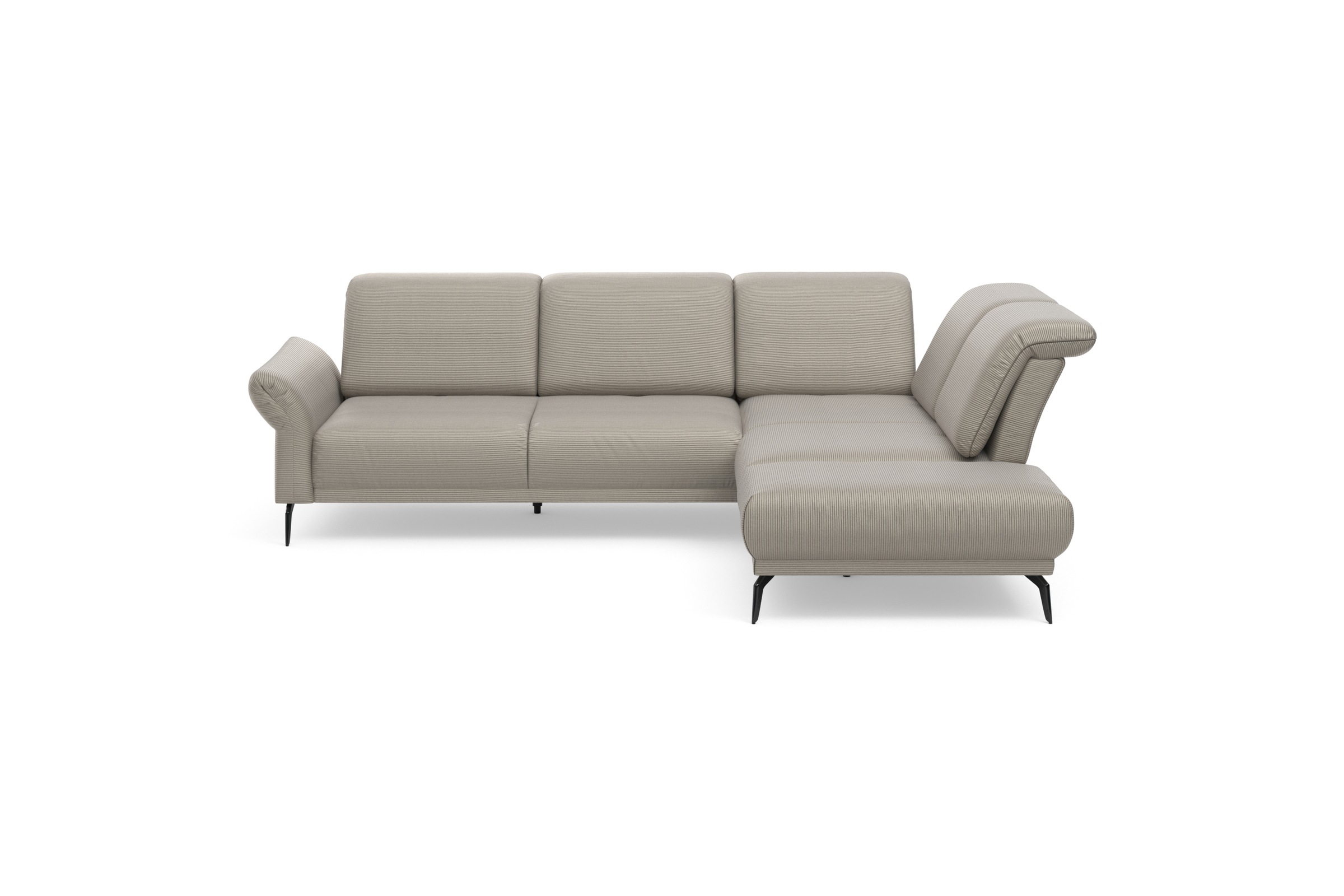 Home affaire Ecksofa »Coco L-Form« Sitztiefen-, Arm- und Kopfteilverstellun günstig online kaufen