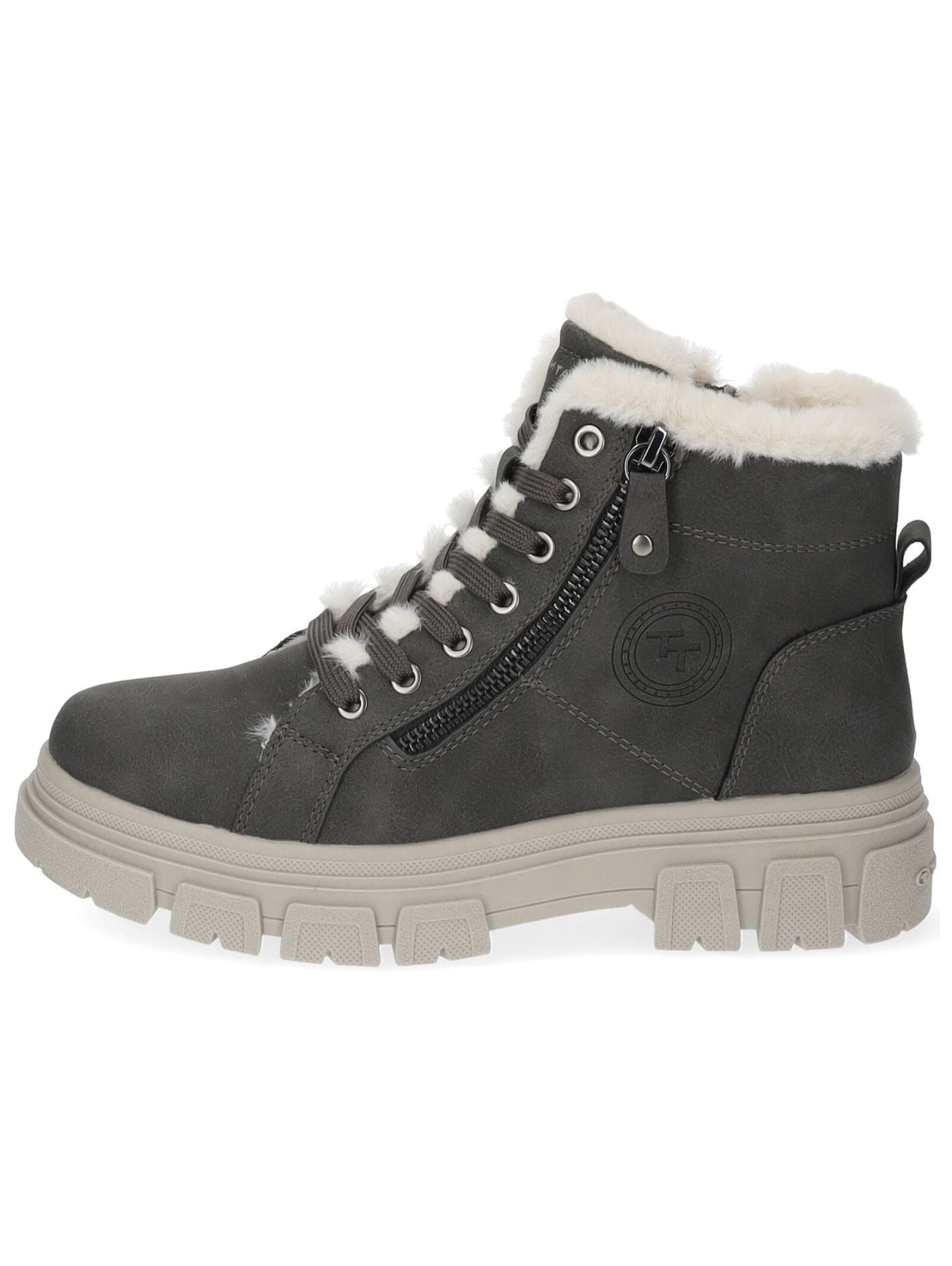 TOM TAILOR Schnürstiefelette »Tom Tailor Stiefelette Lederimitat/Textil«