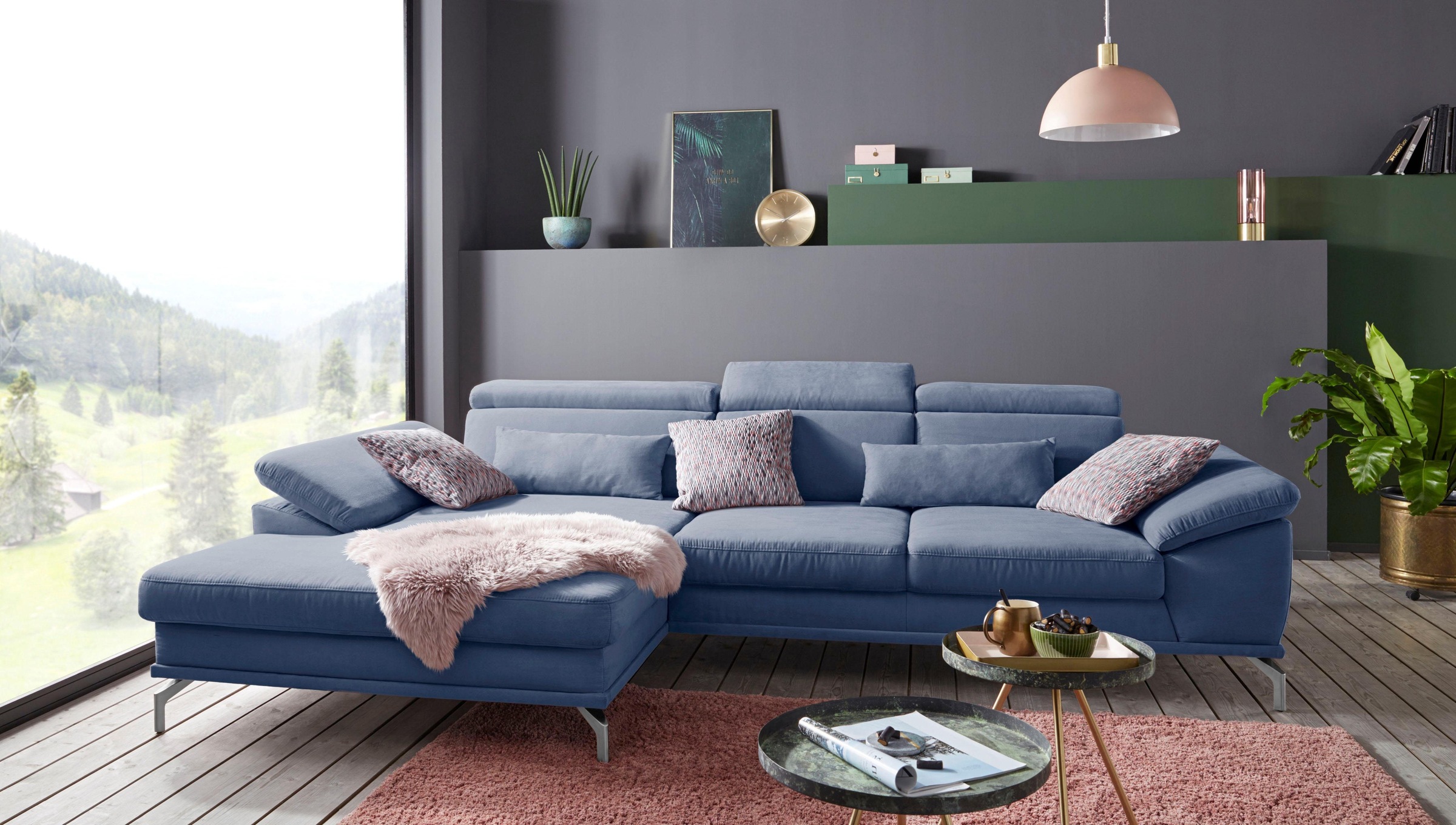 sit&more Ecksofa »Scorpio L-Form«, inklusive Sitztiefenverstellung, wahlweise mit Kopfverstellung