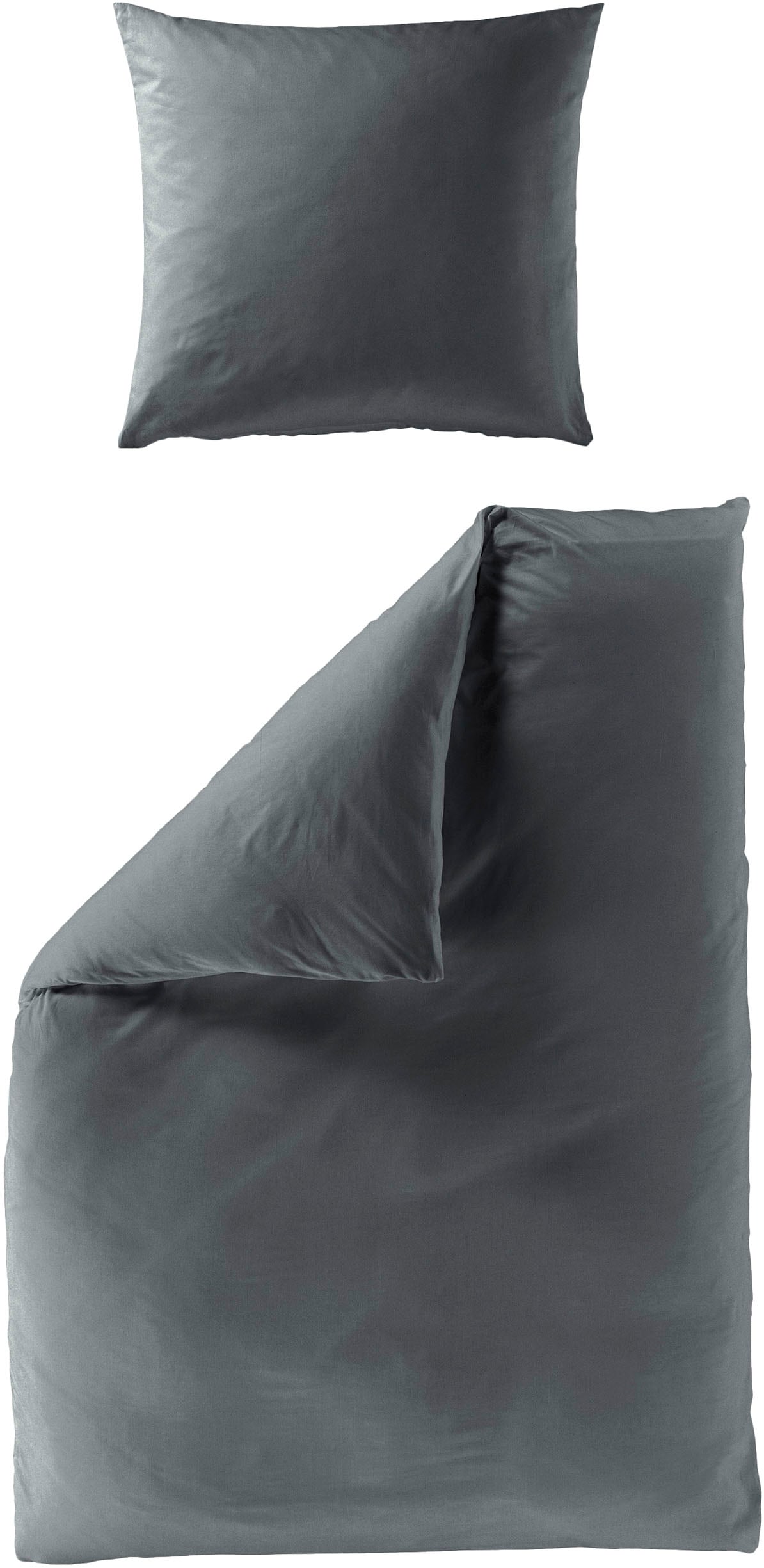 BIERBAUM Bettwäsche »Biber Uni in Gr. 135x200, 155x220 oder 200x200 cm«, Schlichtes Unidesign: Zeitlos und stilvoll für jedes Schlafzimmer