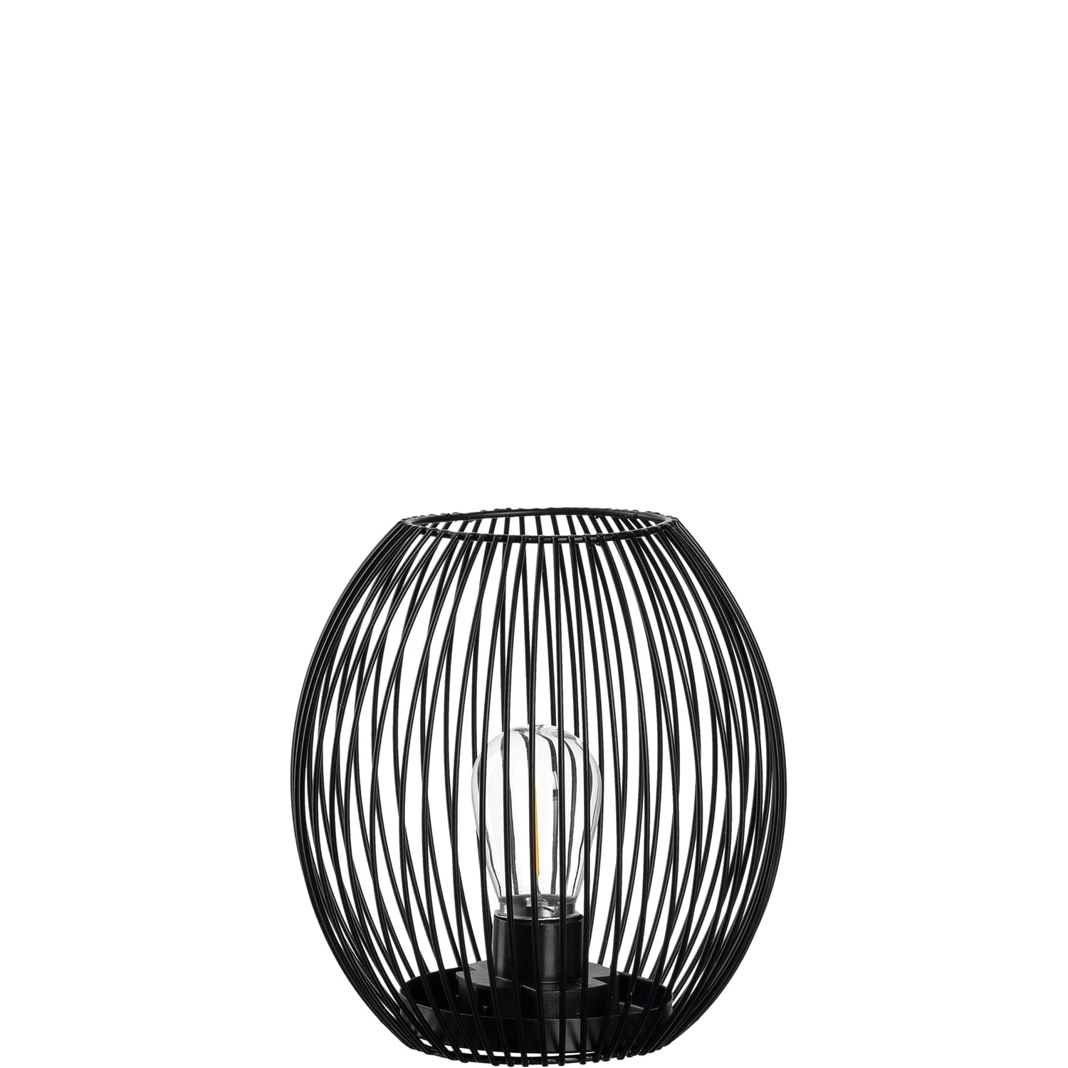 LEONARDO LED Tischleuchte »Laterne CASOLARE«, 1 flammig, aus Metall, oval günstig online kaufen