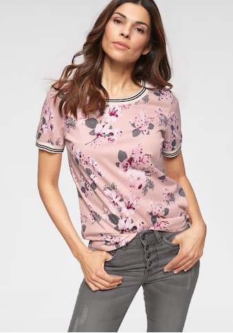 Boysen's Print-Shirt, mit Kontrast-Bündchen kaufen
