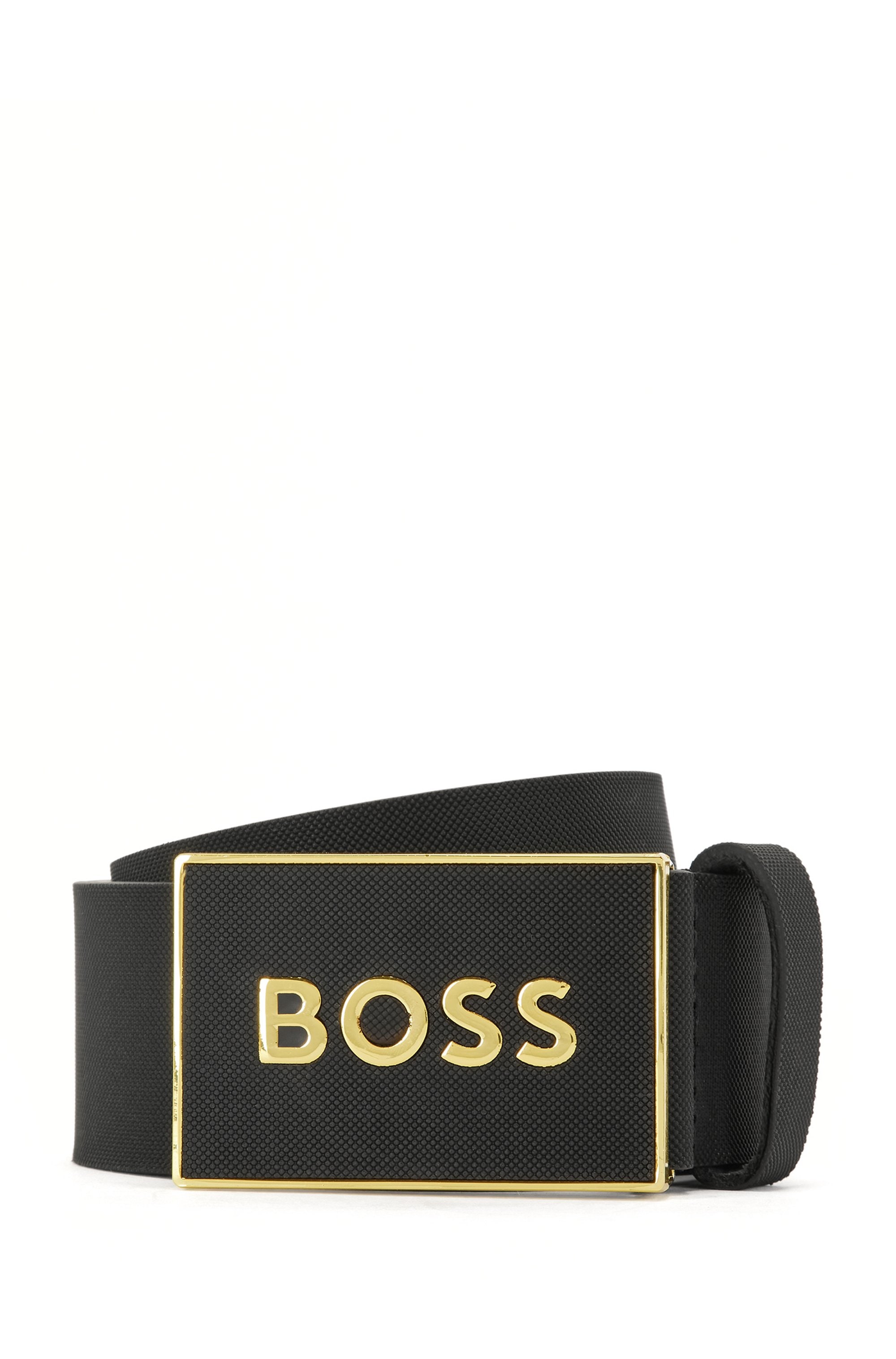 BOSS Ledergürtel »Boss_Icon-S1_Sz40«, mit BOSS-Logo-Prägung auf der Koppelschließe