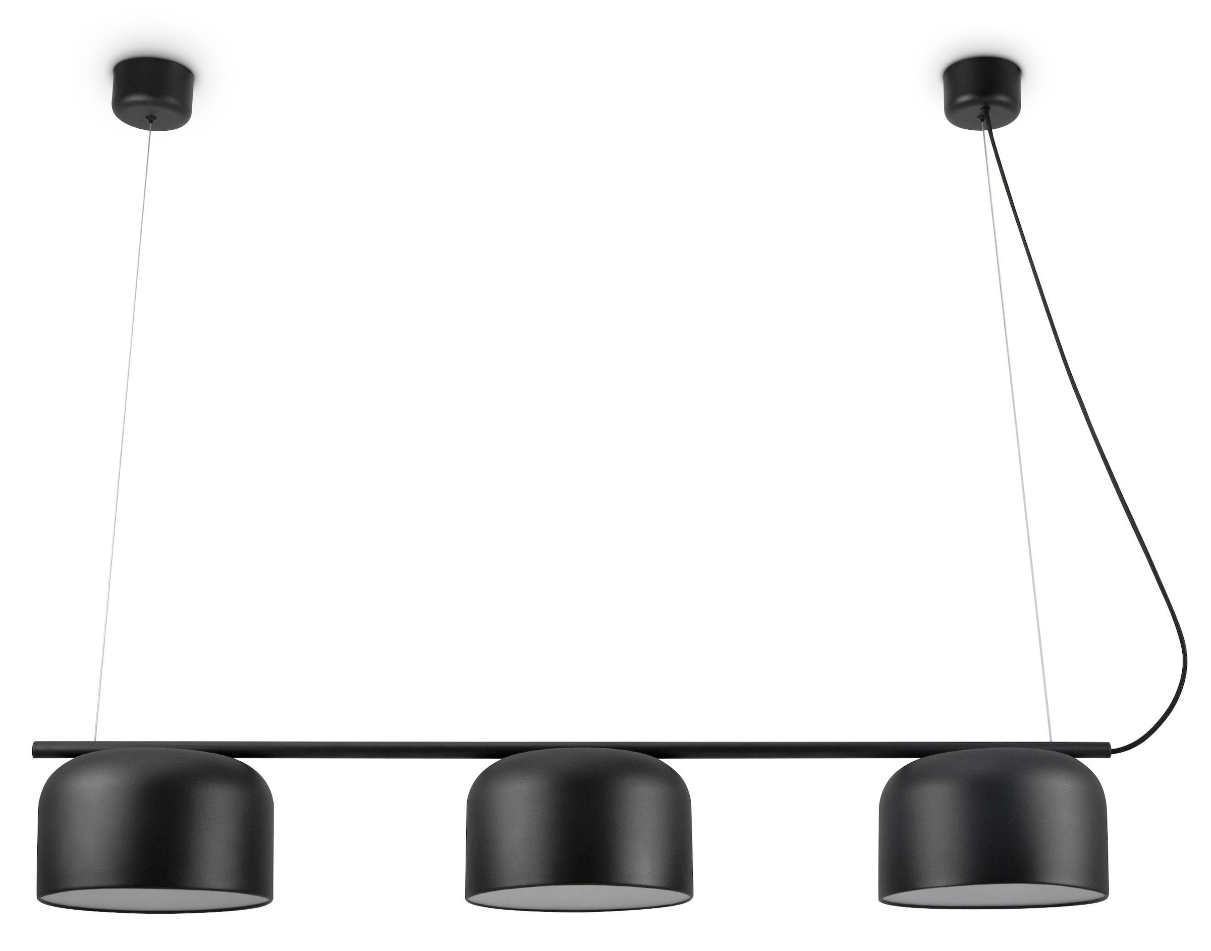 Paco Home Pendelleuchte »BOWL«, 3 flammig, Leuchtmittel E27   ohne Leuchtmi günstig online kaufen