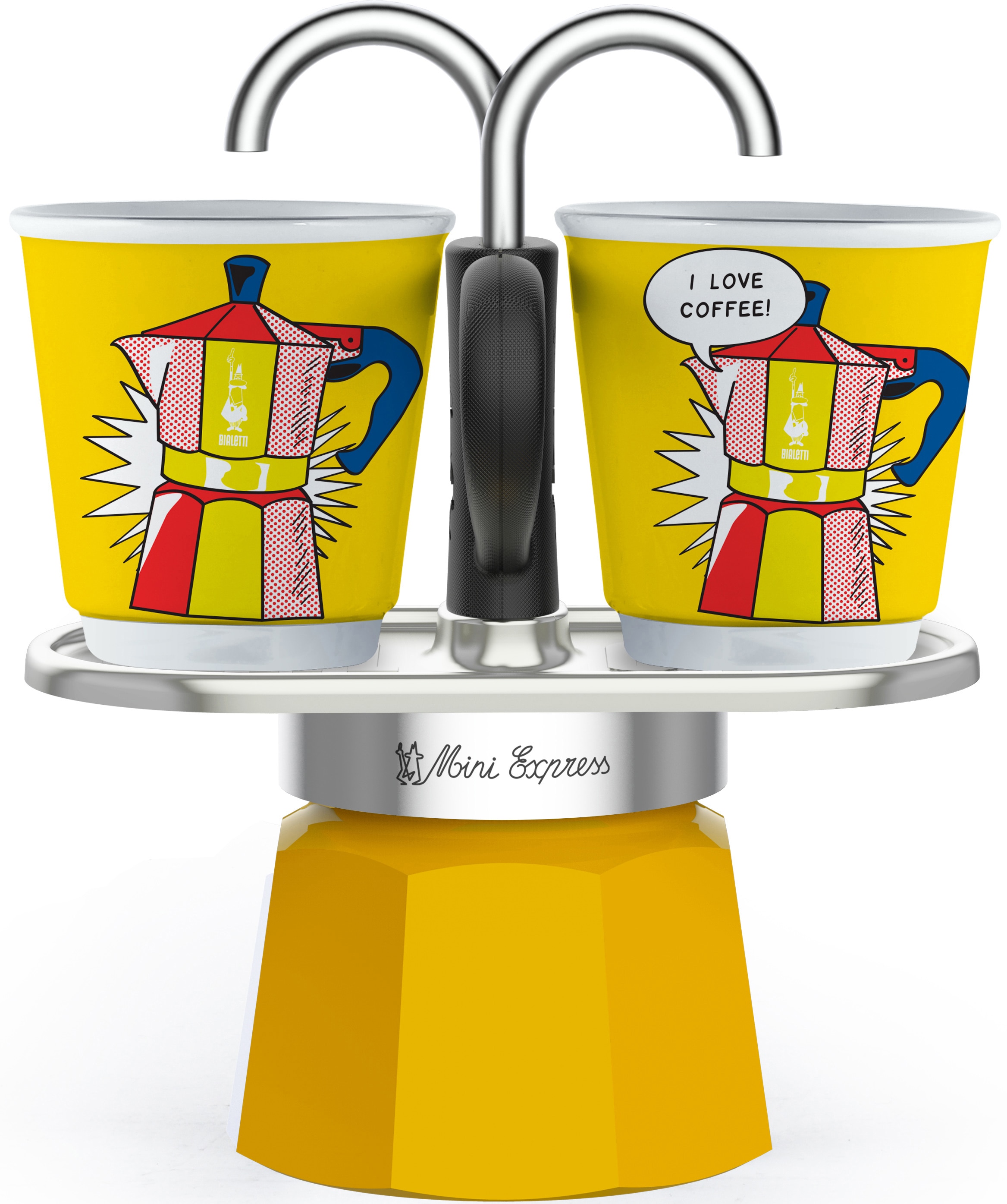 BIALETTI Espressokocher »Mini Express Lichtenstein«, 0,09 l Kaffeekanne, (1 günstig online kaufen