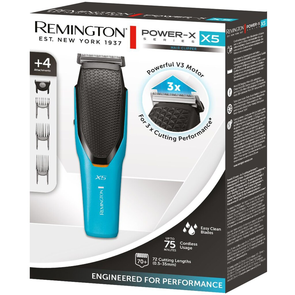 Remington Haarschneider »Power-X Series HC5000«, 4 Aufsätze