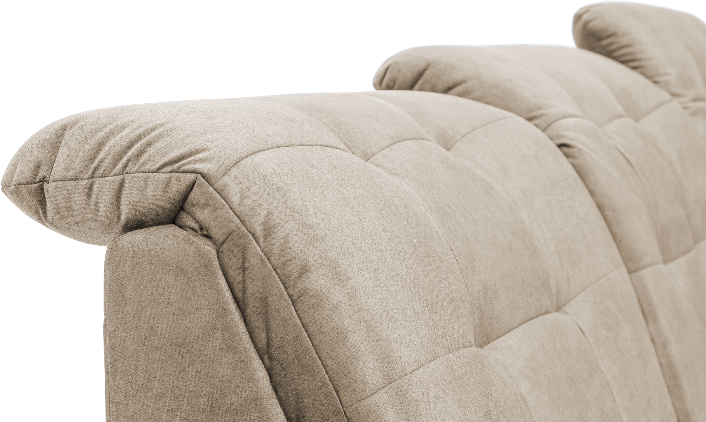 exxpo - sofa fashion Ecksofa »Derby Inkl. Kopfteilverstellung, wahlw. Bett & Bettkasten, L-Form«, EXTRA an Komfort zum Relaxen, Entspannen und Wohlfühlen