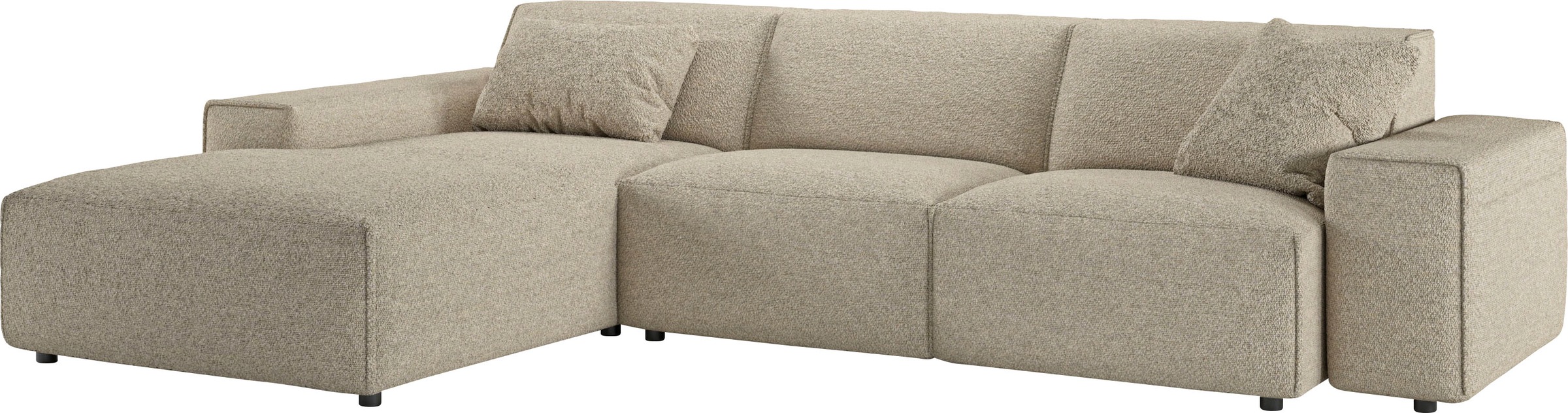 andas Ecksofa »Glimminge auch in Breitcord, Feincord, Bouclé + Easy care-Bezug«, L-Form, Breite 294, Zierkissen