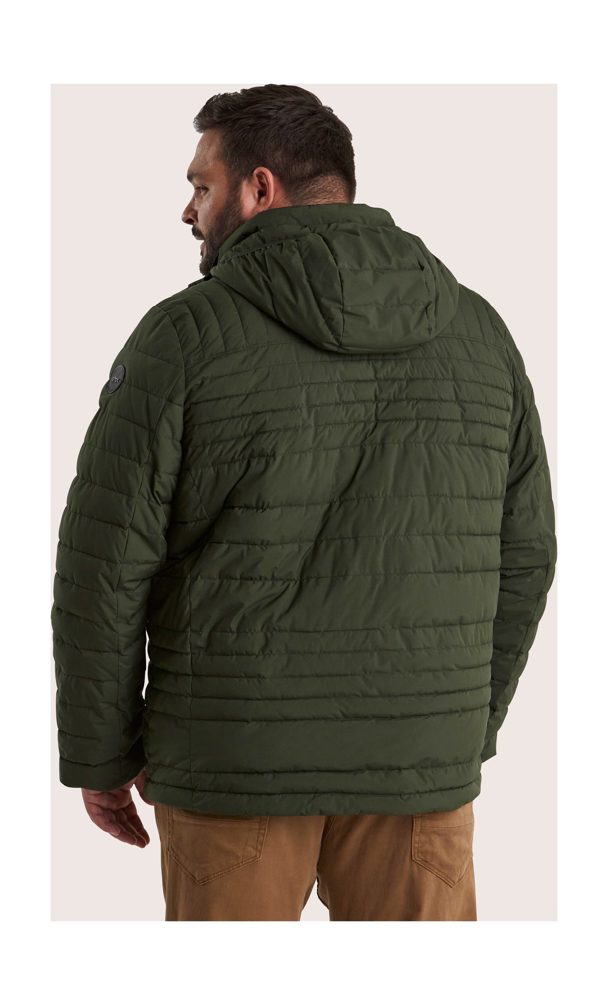 STOY Steppjacke »STW 16 MN QLTD JCKT« Atmungsaktive, wasserabweisende Steppjacke mit abzippbarer Kapuze