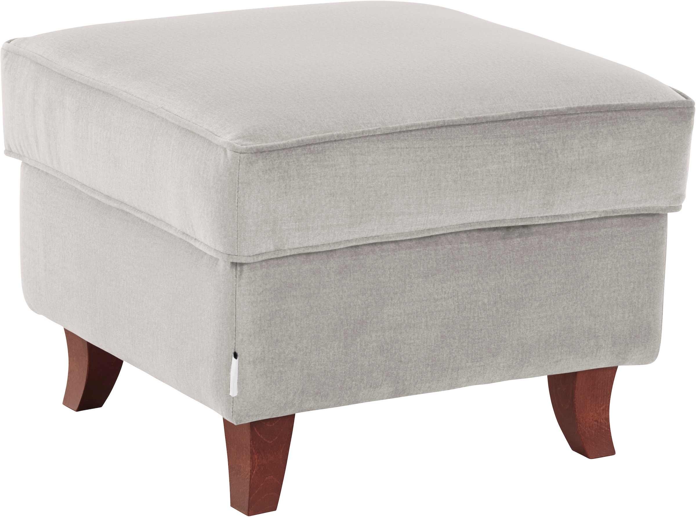 Home affaire Polsterhocker »Reims«, echte Chesterfield-Knopfheftung, Samtoptik mich changierender Optik