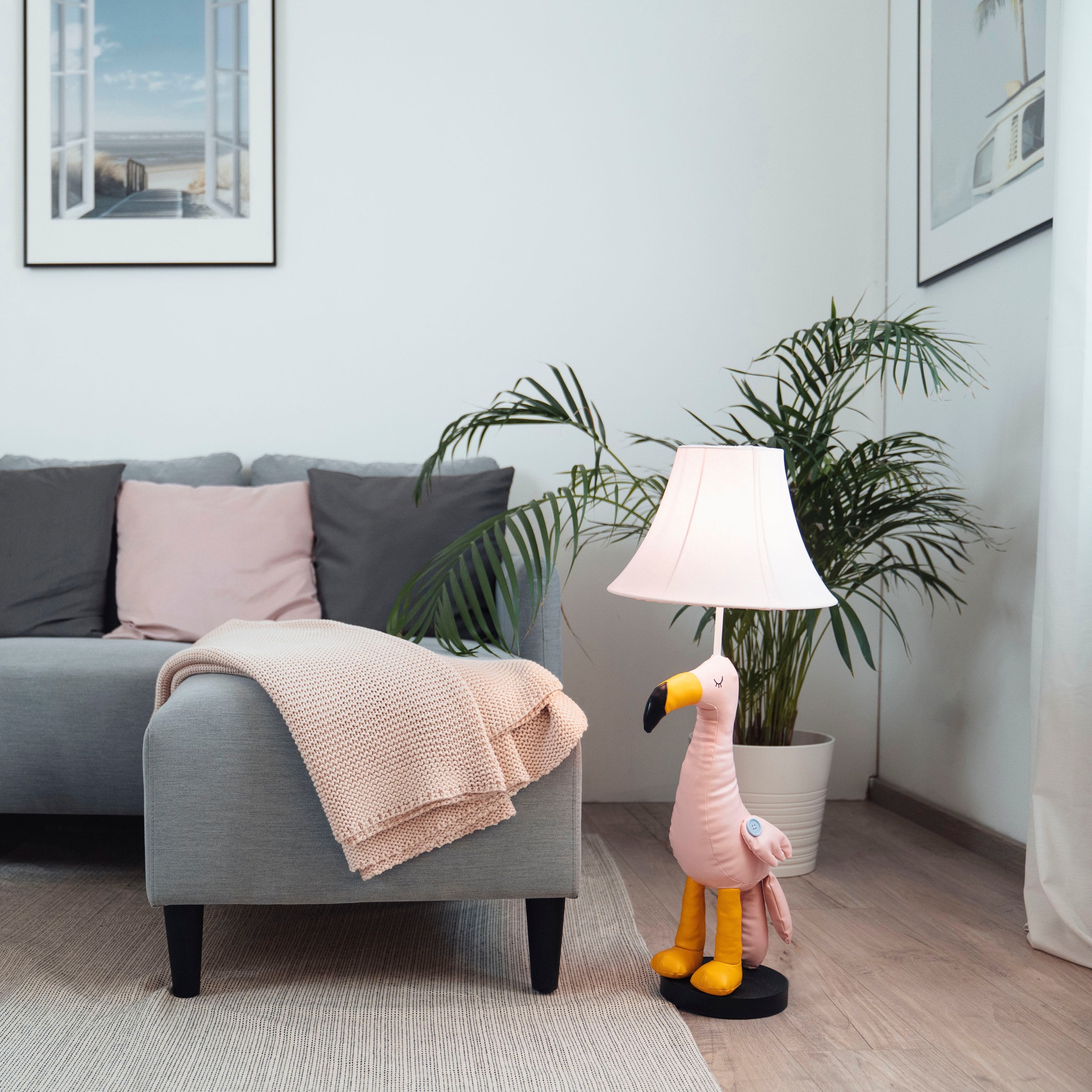 Happy Lamps for smiling eyes LED Tischleuchte »Mingo der Flamingo«, 1 flammig-flammig, Hochwertig, Einzigartig, Zertifiziert, Nachhaltig